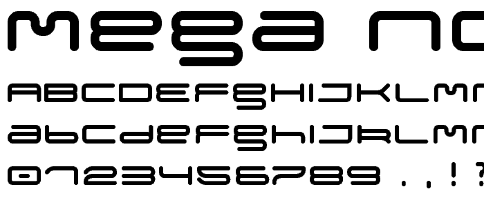 Mega Normal font